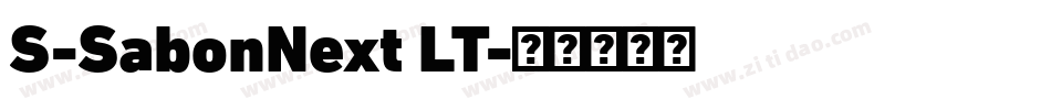 S-SabonNext LT字体转换